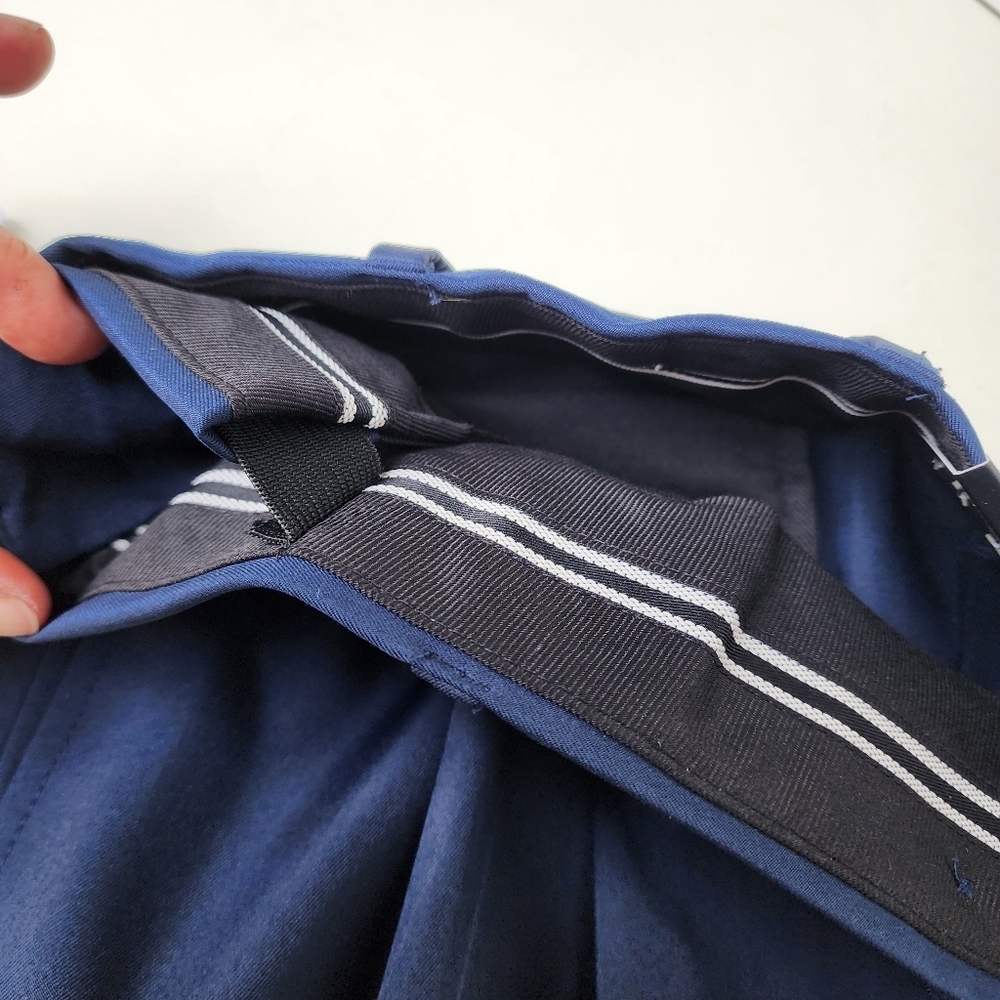NWT $109 Jos A Bank Traveler Tailored Fit Pants Men 40x32 Navy Blue Performance - Picture 8 of 13